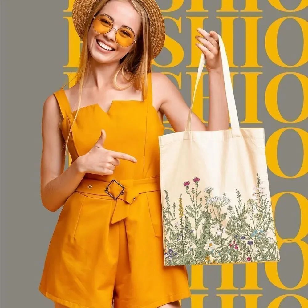 Printed canvas bag  - Picture 3 of 4